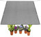 Sonnenschirm Segel Atmungsaktiv 150 x 150 cm HDPE Luftdurchlässig, Wasserdurchlässig Terrassenbeschattung Schattennetz mit Ösen Schattenspender für Balkon Terrasse, Grau