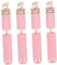 IWOWHERO 4Pcs Empty Lip Gloss Bottles Heart Shaped Small Lipstick DIY Tube Abs Makeup Container for Lip Oil Gloss and Dye Liquid for Travel