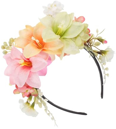 Healeved Blumenhaarreif aus Hochwertigem Material Lilienblüten-haarband für Damen und Mädchen Party-haaraccessoire Modisches Stirnband für Hochzeit und Andere Anlässe