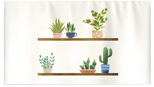 UJEDFHV Tv Abdeckung Dustproof TV Cover With Potted Plant And Cactus Design, Fits 24, 43, 55 TVs, 1pc Per Pac(22inch)