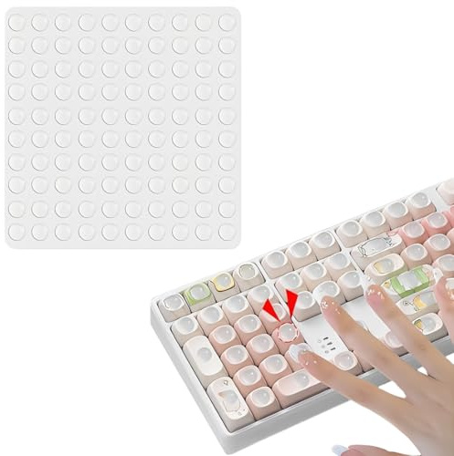 EJRUP 100pcs Tastatur für Lange Nägel, Tastatur Lange Fingernägel, Silikon Sterndesign Erhabene Tastaturabdeckung für Nagelkunst