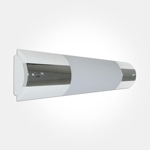 CEW COLCHESTER ELECTRICAL WHOLESALE LTD LED Polished Chrome Dual Voltage Shaver Light Bathroom Mirror Light