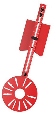 Circolari del router di durevolezza Maschere di taglio Bordi in alluminio Trimmers per la perforazione accurata del foro rotondo migliora la stabilità dello strumento Trim Router Jigs