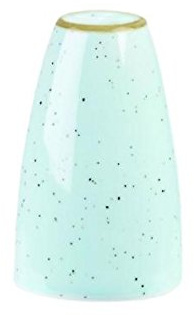 Churchill Stone Cast Duck Egg Blue Pepper Shaker, 7 cm, 12 pc