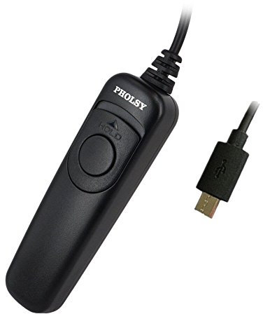 PHOLSY RR-90 Kabel Fernauslöser Kamera Auslöser für Fujifilm GFX50S, X-Pro2, X-H1, X-T2, X-T1, X-T10, X-T20, X-T100, X-E2S, X-E2, X-E3, X-M1, X-A20, X-A5, X-A3, X-A2, X-A1, X-A10, X100F, X100T, X70