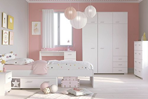 Parisot Kinderzimmer Jugendzimmer Galaxy 151A Komplettset 5-Teilig Weiß