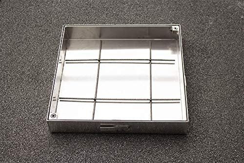 Schachtabdeckung Aluminium SAP-40/5A Schachtdeckel auspflasterbar 400x400 befliesbar bepflanzbar befüllbar wasserdicht Höhe 50mm