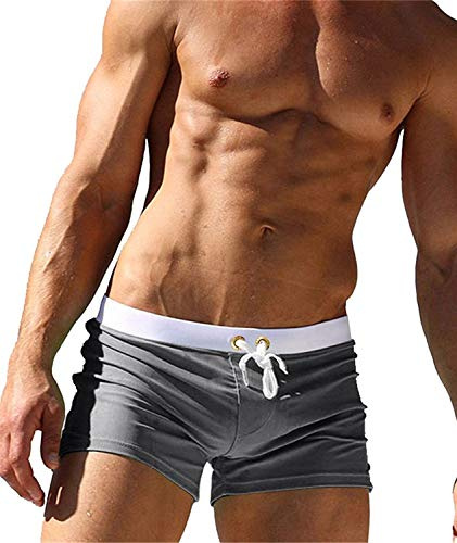Maillot de Bain pour Homme Trunks Boxer Shorts Pantalon Court de Sport Plage Loisir Cordon de Serrage Ajustable