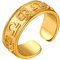 FindChic gold Herren Damen Fingerring Retro Fingerring mit Sternzeichen Waage Design Bandring Partnerring Freundschaftsring kostenlos Schmuckbox