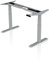 - AGIL - Graues Premium Gestell mit Doppelmotor für einen ergonomischen Schreibtisch - Memoryspeicher - Elektrisch Höhenverstellbarer Schreibtisch für Kinder und Erwachsene - stufenlos verstellbar