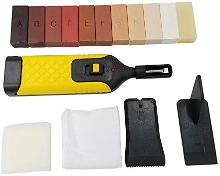 1 Set Laminatboden-Reparatursatz 11 Farbwachsblöcke zur Reparatur beschädigter Fußböden