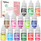 Colorante alimentario 14 * 6ml, Colorante Alimentario Alta Concentración Liquid Set para Colorear los Bebidas Pasteles Galletas Macaron Fondant