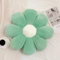 Gänseblümchen Blumenboden Kissen, 40cm Blumenförmiges Plüsch Tatami Stuhl Kissen, Sofa Stuhl Kissen Blumenform Sitzpolster, Bodenkissen Dickes Plüschkissen für Kinderzimmer im Schlafzimmer (Grün)
