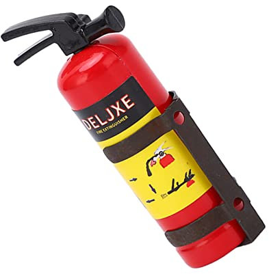Estintore RC, mini estintore RC di pregevole fattura realistico per auto RC(rosso)