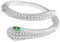 LEEQBCR 1 pcs Vintage Schlangenring Silber Daumenringe Retro zierlicher Fingerring mit Zirkonia verstellbar offener Ring Tierring Schmuck für Frauen und Mädchen