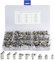 JUSTDOLIFE 115pcs Schmiernippel Sortiment, Hydraulik Zerk Abschmiernippel Fettverschraubung Set M6 M8 M10 Gerade, Fett Nippel für Automobil, Motorrad, LKW, Landwirtschaft