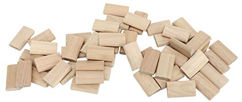 Holzzzzapfen, feste Befestigung, Domino-Zapfen, 8 x 40 mm, 50 Stück, hohe Festigkeit, für Holzbearbeitung