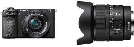 Sony, Cámara Alpha 6700 con Objetivo de 16-50 mm y Sony e 15 mm F1.4 G