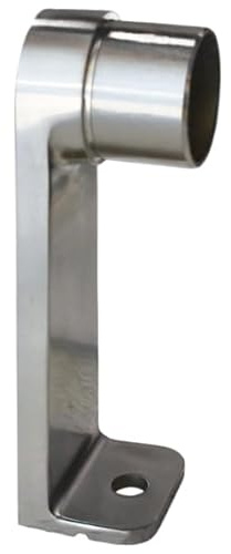 Abstandhalter einseitig,für Rundrohr Ø 42,4x2,0 Edelstahl V2A Fitting Rohrendstück Fussstütze Stüze Fussablage Rohrhalter für Füsse Theke Geländer Treppen Balkongeländer Terrassengeländer Balkon ...