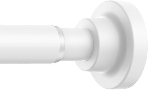 AIZESI Spannung Duschstange 91,4-160,0 cm, Weiß Spannung Gardinenstange Verstellbare Gardinenstange Nicht-Bohren Rutschfeste Spannstange Anti-Rost Duschvorhangstange