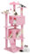 MoNiBloom 60 Inch Cat Tree Tower for Indoor Cats Large Adults, Pink Cat Tower with Scratching Post, Multi-Level Furniture Activity Center with Cat Condo Pet Play House, Soft Pink