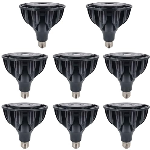 PAZWAHF PAR38 35W LED Pflanzenlampe, COB Wachstumslicht (Äquivalent 300W), 2500 Lumen, 36° Strahlwinkel, E27 Fassung, AC 85-265V, Nicht Dimmbar, 8 Stück Packung