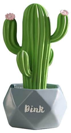 Statua Figurine, Piante Resina Ornamenti Statua, Moderni Soprammobili Scultura Statua Ornamenti, Accessori Casa Arredamento, Cactus Statuette Design Casa, Decorazioni Casa Moderna (verde)