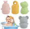 4 Piezas Juguetes Bañera para Bebe, Juguete de Baño Silicona, Juguetes Montessori Bebes 1 Años, Estimulación Sensorial, Juguetes Educativos para Niños 6 9 12 Meses 1 2 3 Años