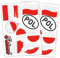 Finest Folia 2er Set DIN A4 Länderaufkleber Fahne Aufkleber Länderfahne Flagge für Auto Motorrad Sticker Länderflagge selbstklebend wetterfest R217 (45 Polen)