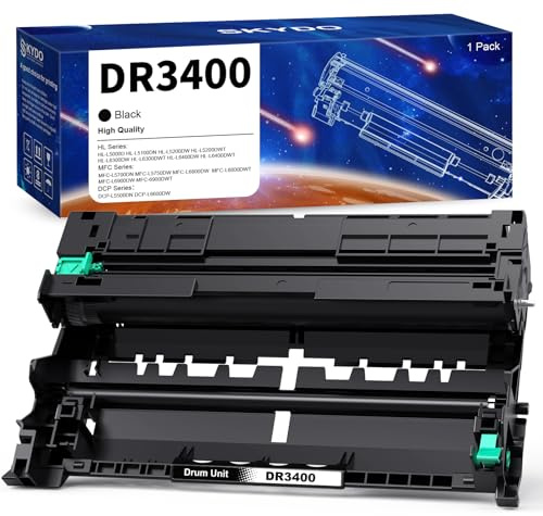 Skydo DR3400 Drum Unit Compatible for Brother DR-3400 Drum for HL-L6250DN,