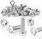 SWTYExt 50 Sätze Sechskantschrauben M6 x 16 mm Bolzen und Sechskantmutter Set DIN 933 / ISO 4017 Edelstahlschrauben A2 V2A Außensechskant Vollgewinde Schrauben mit Metrischem Maschinenschrauben