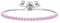 Philip Jones Light Pink Tennis Friendship Bracelet Created with Zircondia® Crystals