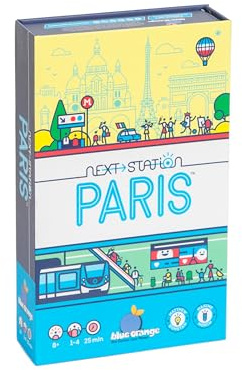 Blue Orange - Next Station Paris – Gesellschaftsspiel zum Thema der Stadt Paris – Strategiespiel – Multiplayer-Spiel – Gesellschaftsspiele mit Freunden oder der Familie – Spiel ab 8 Jahren