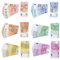 150 Blätter Spielgeld-Fake Geld,Spielgeld Scheine,Spiel Geld, Movie Money,10/20/50/100/200/500€ Prop Money für Lern und Spielzwecke