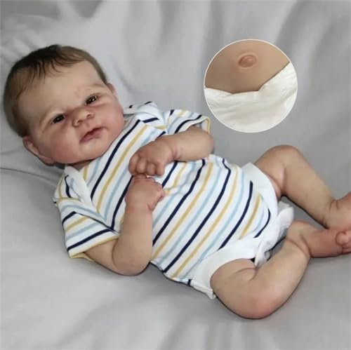 Zero Pam Bambole Reborn In Silicone Tutto Il Corpo 48CM Bambole Reborn Maschio Bambole Che Sembrano Vere Bambolotto Neonato Vero Bambola Con Ciuccio