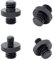 4PCS Camera Tripod Thread Adapter Screw, 3/8'' Male to 3/8'' Male 1/4'' Male Threaded Tripod Screw Adapter, Double Head Mounting Thread Converter for Tripod Stand Photography Camera Accessories