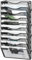 Solinxe 10-Pocket Desk Tidy Organizer in Tray, A4 Wall Mounted Document Holder, Vertical Metal Magazine Rack, Wall Hanging Paper Storage Organiser for Office Accessories Stationery Supplies, Black