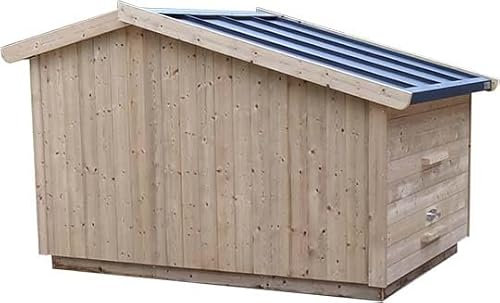 Fahrradgarage aus Holz, Fahrradbox, Fahrradschuppen, Fahrradunterstand, Zweiradgarage