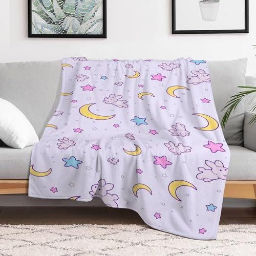 Anime Decke Kuscheldecke Kinder Mädchen Flauschige Decke, Flanell Fleecedecke TV-Decken/Sofadecke/Wohndecke/Mikrofaser Couchdecke Pflegeleicht, Warm, Gemütlich, Langlebig(130x150 cm)