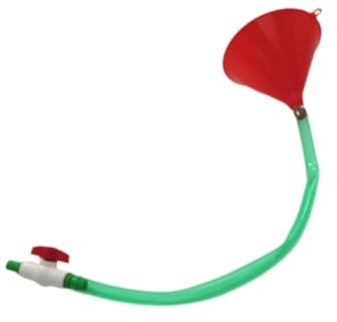 MagiDeal Beer Bong Funnel with Valve Hose Long 60cm Kink Free Tube Beer Filling for Vacation Christmas Beer Drinking Games Halloween