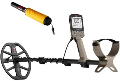 MINELAB X-Terra Elite Bundle Wasserdichter All Terrain Metalldetektor für Erwachsene Multi-IQ Präzisions-Targeting mit gleichzeitiger Multifrequenz-Technologie inklusive PRO-FIND 35 Pinpointer