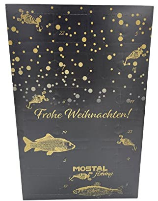 Mostal Angel-Adventskalender Raubfisch Kunstköder Geschenkidee Weihnachtskalender Angeln