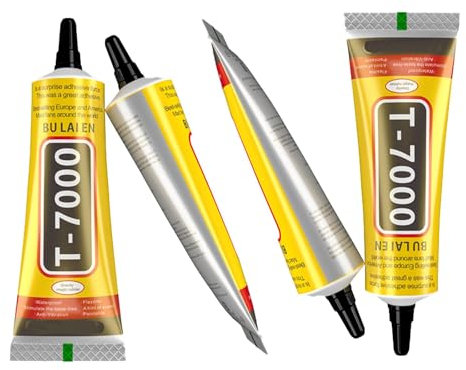 4 Pcs Phone Screen Glue, High Strength Soft Black Glue, Waterproof Phone Glue, Suitable for Mobile Phone Screen Replacement Headset Repair Crafts DIY Speaker Repair