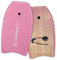 Contour Surf Reed Body Board Planche de Bodyboard légère pour Enfants de Plage en EPS Double Canal pivotant avec Laisse enroulée pour Tous Les Niveaux de Surf (Magenta)