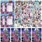 QNUOXEP Monster Geburtstag Party Einladung,Monster Aufkleber,Cartoon Aufkleber,Cartoon Geburtstag Einladungskarten Set für Themed Party, Kindergeburtstags Party Einladungen