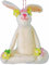 POMMERNTRAUM ® | Dekorationsfigur Osterdeko Osterhase Filzhase Yogahase Yogafigur Zenhase Hase Filztier Filzfigur Handarbeit (SAM)
