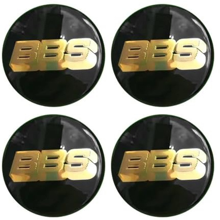 WUDILIYI 4 Stück Auto Radnabenkappen Aufkleber, Felgenaufkleber für BBS 56MM 60MM 65MM 70MM 80MM, Nabendeckel Radnabenabdeckung-Logo Sticker, Zentralabdeckung,D-70MM
