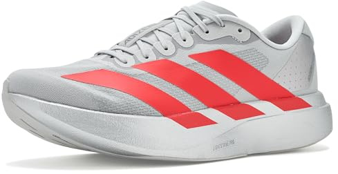 Adidas Mens Adizero Evo Sl M, Silver Metallic/Lucid Red/Iron Metallic, 10 UK