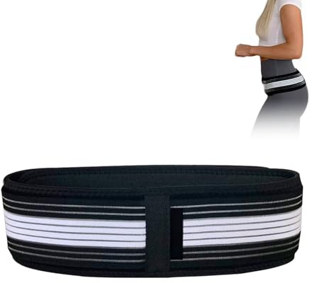 Hinapan 1 ceinture articulaire, pour homme et femme, pour soulager la douleur (sciatique, bas du dos, hanches), bandage dorsal antidérapant réglable (140 cm)
