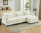 SAMERY Ecksofa Modulares Sofa Couch L Form mit Polsterhocker Big Sofa 3 Sitzer Wohnlandschaft L-Form Eckcouch Schlafsofa Wohnzimmer Schlafzimmer Wohnung MöBel mit 5 Kissen und Doppelten Sitzkissen